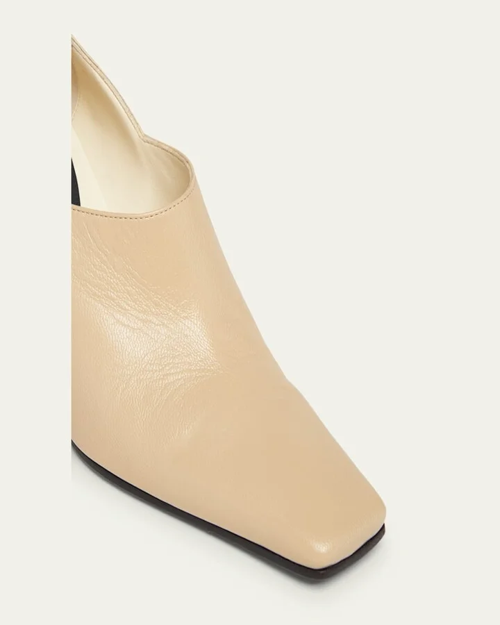 Lewis Calfskin Block-Heel Pumps - Image 9