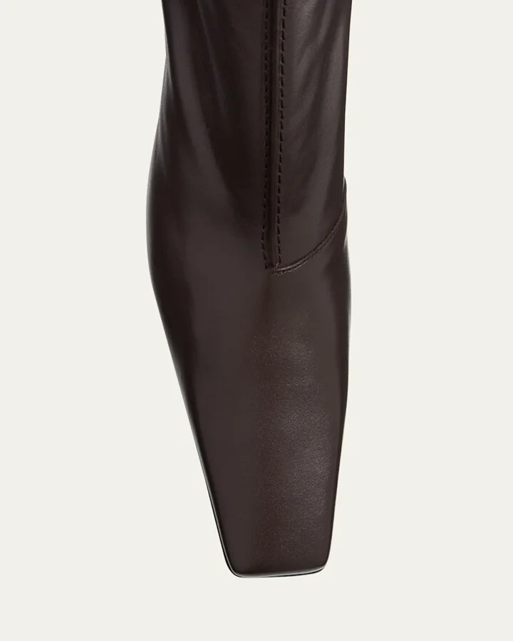 Lewis Calfskin Leather Knee Boots - Image 2