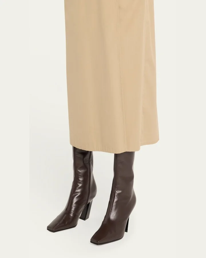 Lewis Calfskin Leather Knee Boots - Image 6