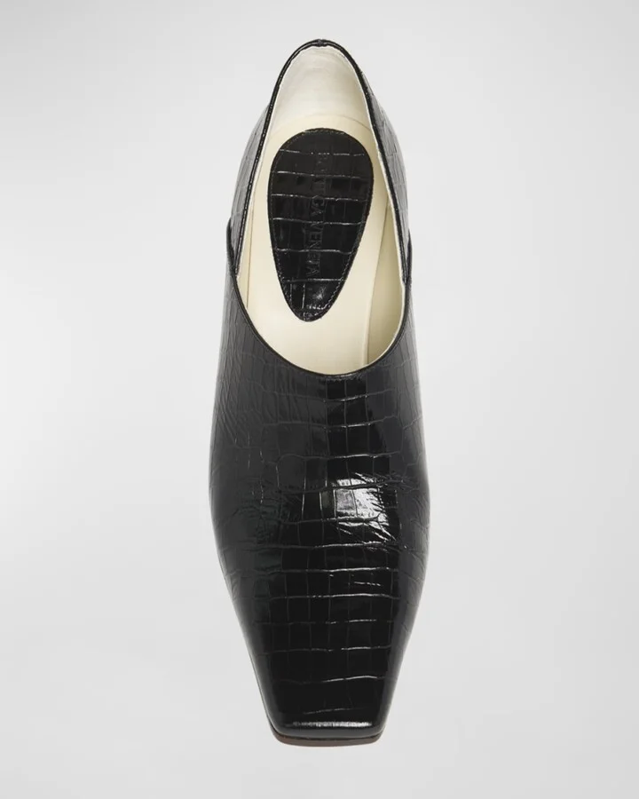 Lewis Croco Block-Heel Pumps - Image 9