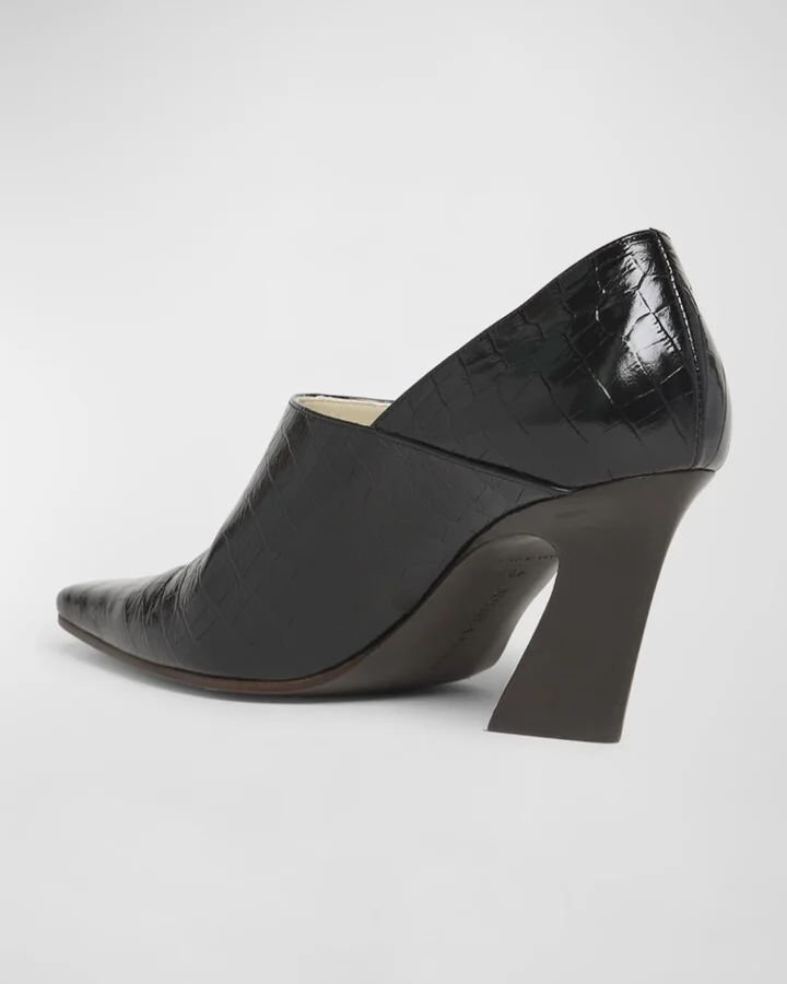 Lewis Croco Block-Heel Pumps - Image 10