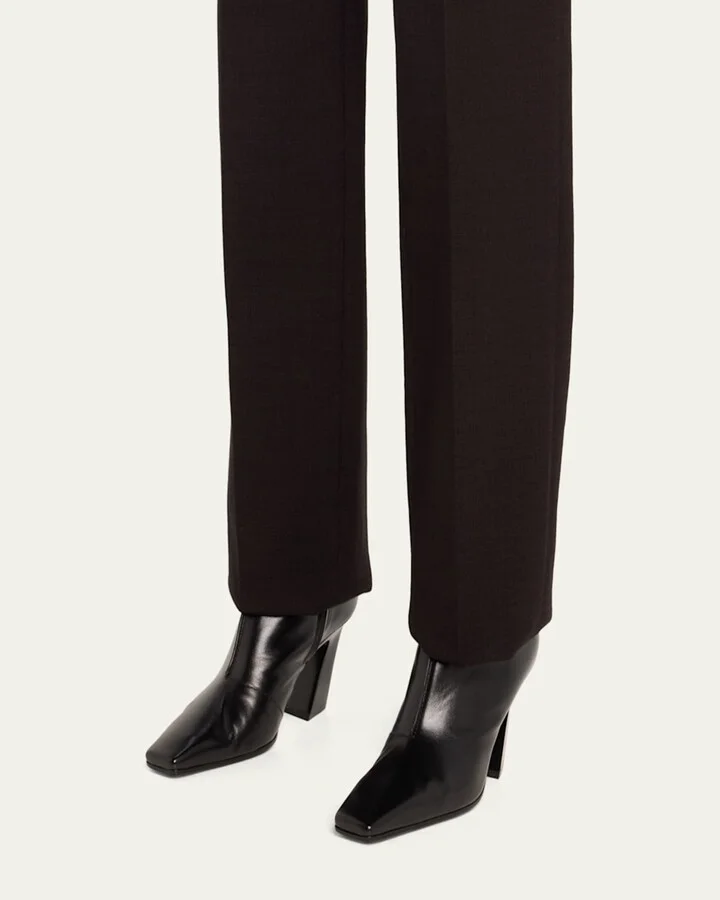 Lewis Leather Square-Toe Ankle Boots - Image 5