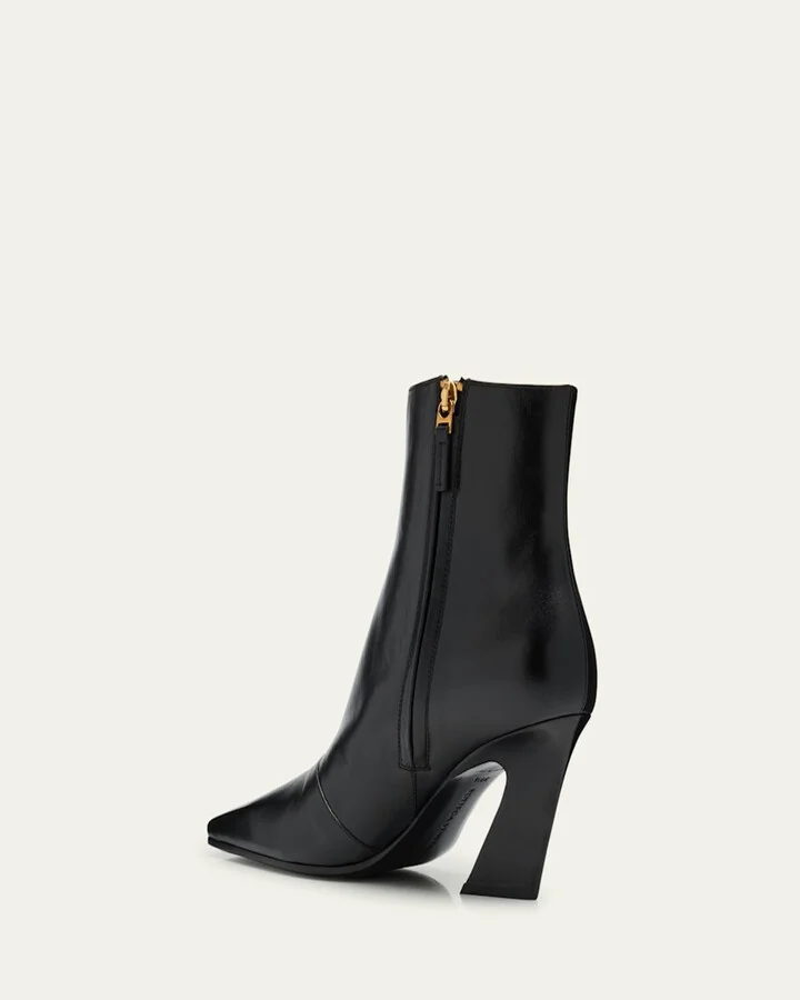 Lewis Leather Square-Toe Ankle Boots - Image 6