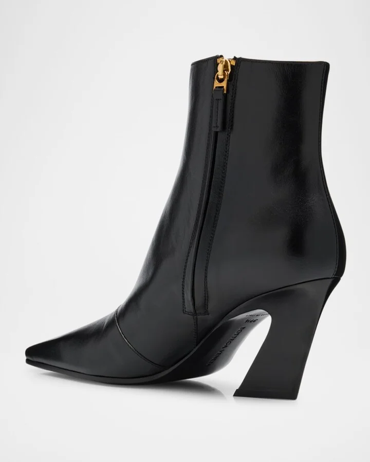 Lewis Leather Square-Toe Ankle Boots - Image 5
