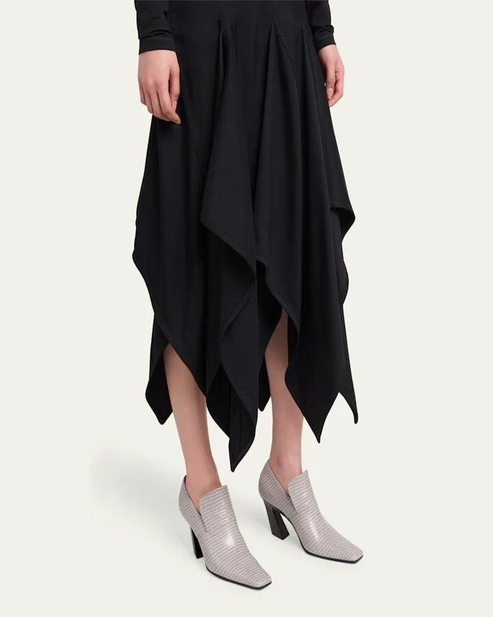 Lewis Lizard-Embossed Loafer Pumps - Image 11