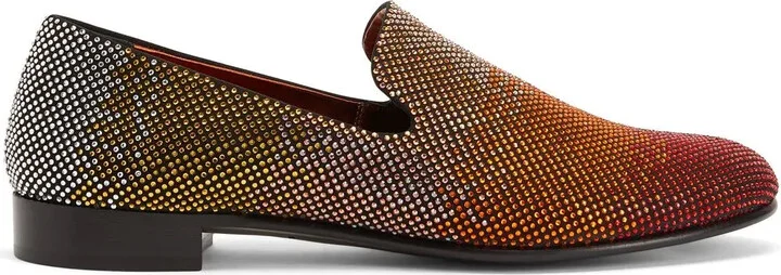 Lewis Sparkle crystal-embellished loafers