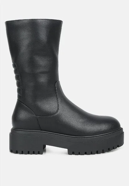 Lewisa Panelled Lug Sole Boots Women