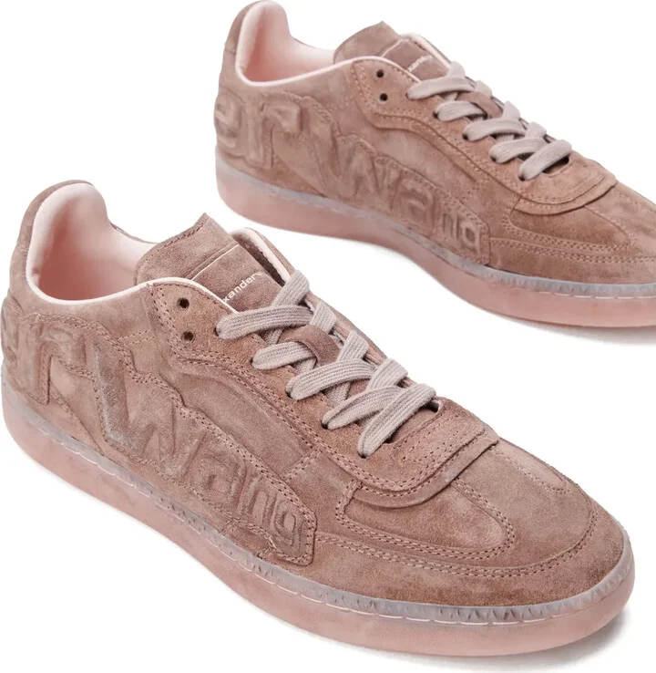Lex logo-embossed suede sneakers - Image 2