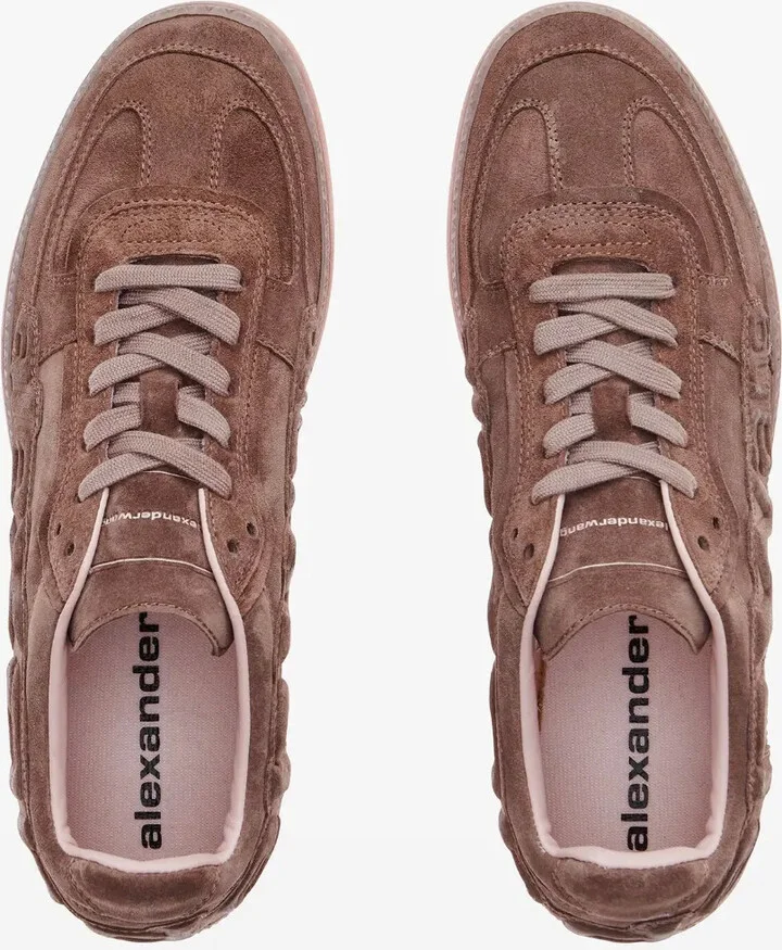 Lex logo-embossed suede sneakers - Image 5