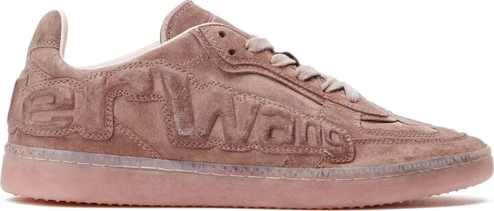 Lex logo-embossed suede sneakers