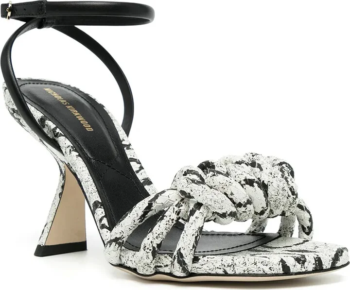 Lexi 75mm knotted high-heel sandals - Image 2