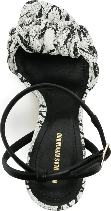 Lexi 75mm knotted high-heel sandals - Image 4