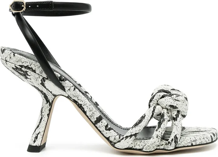 Lexi 75mm knotted high-heel sandals