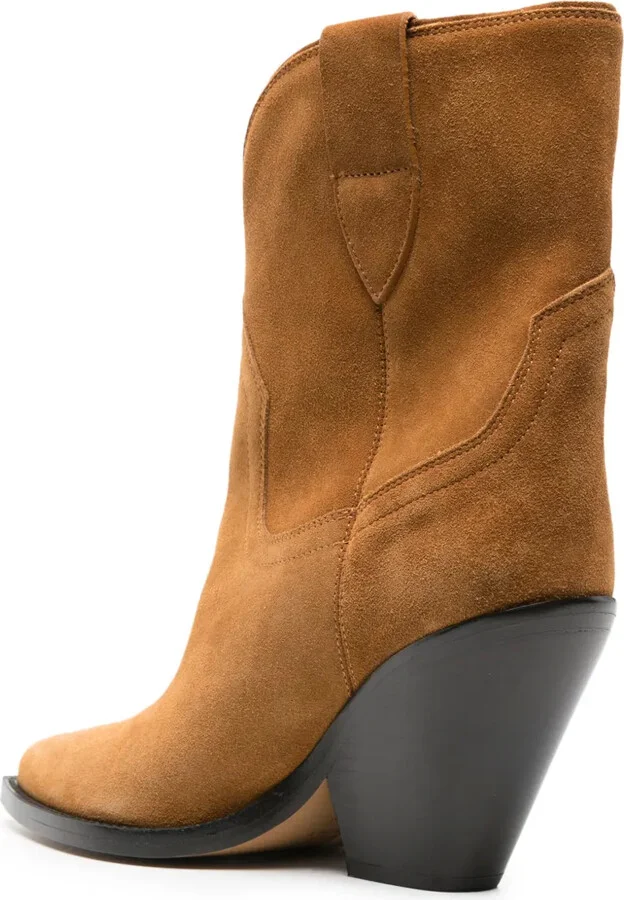 Leyane 90mm suede boots - Image 3