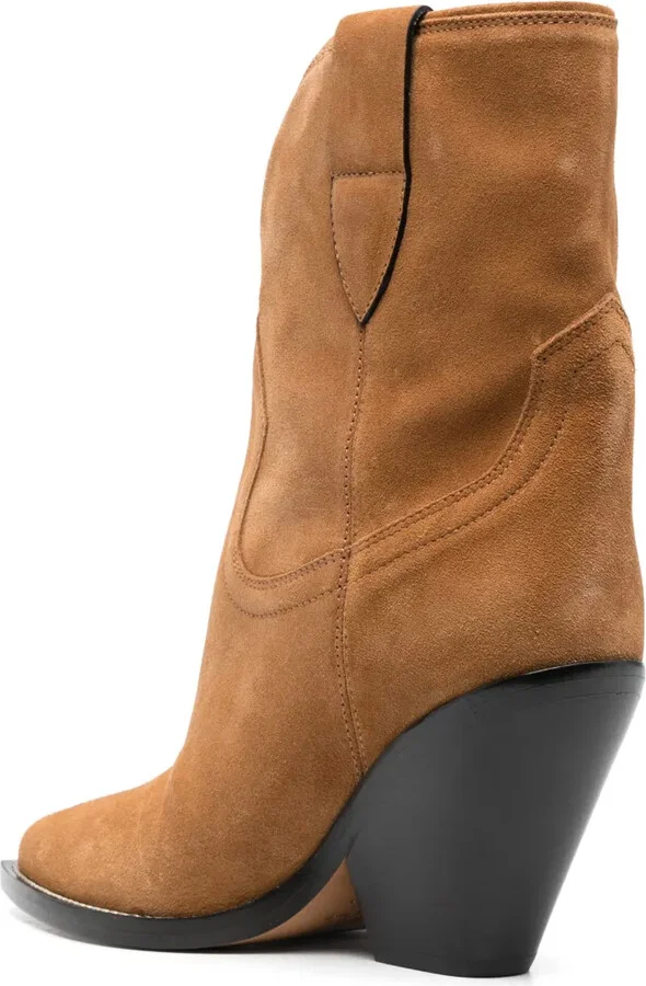 Leyane 90mm suede boots - Image 3