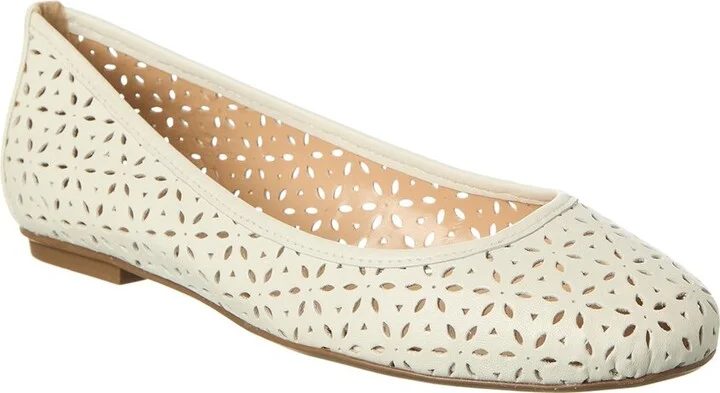 Leyla Laser Cut Leather Flat