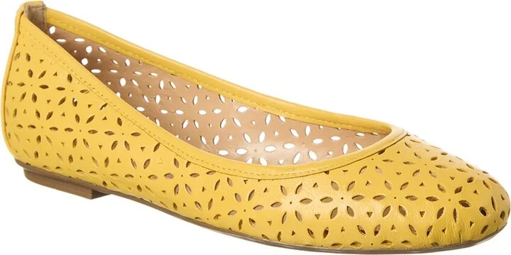 Leyla Laser Cut Leather Flat