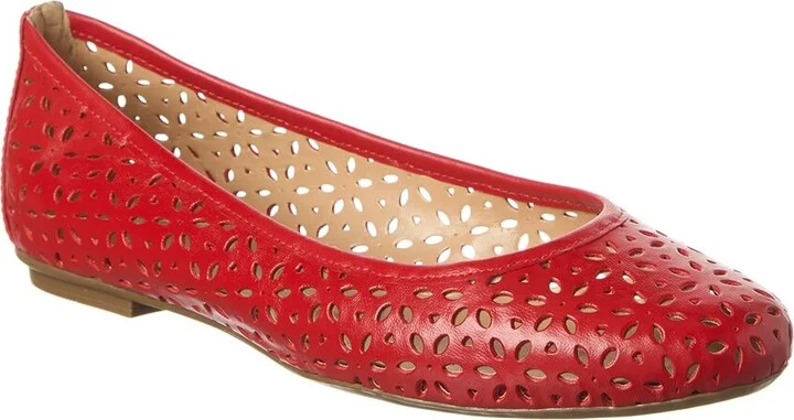 Leyla Laser Cut Leather Flat