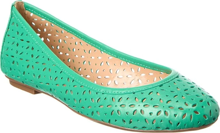 Leyla Laser Cut Leather Flat