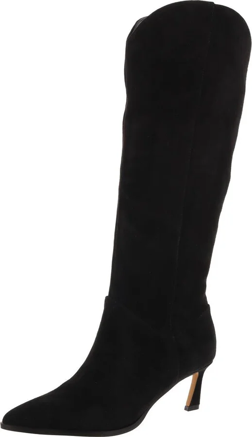 Leyna Womens Suede Tall Knee-High Boots