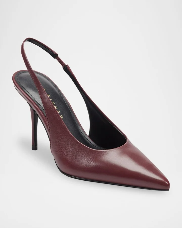 Leynne Leather Slingback Pumps - Image 2