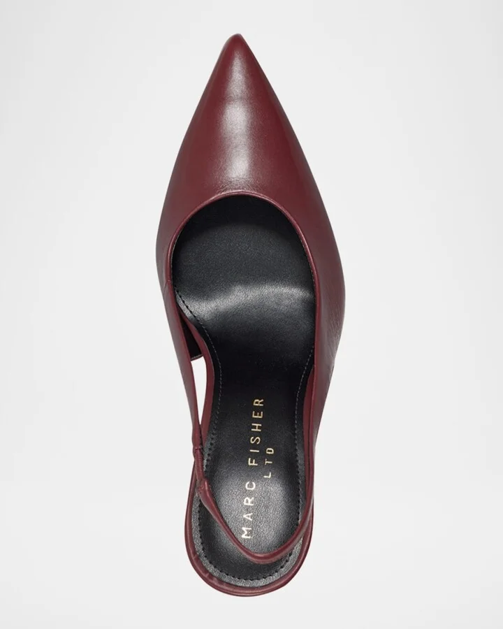 Leynne Leather Slingback Pumps - Image 5