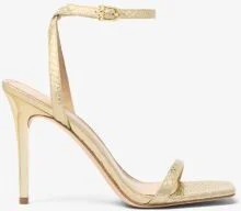 Liana Metallic Snake Embossed Leather Sandal - Image 3