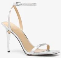 Liana Metallic Snake Embossed Leather Sandal - Image 5
