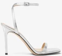 Liana Metallic Snake Embossed Leather Sandal - Image 6
