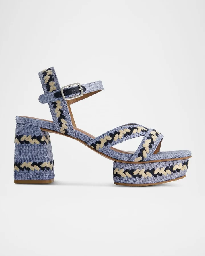 Denim Raffia