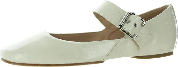 Liane Womens Buckle Patent Leather Mary Janes