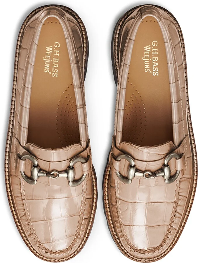 Lianna Croc Embossed Super Bit Weejuns® Penny Loafer - Image 3