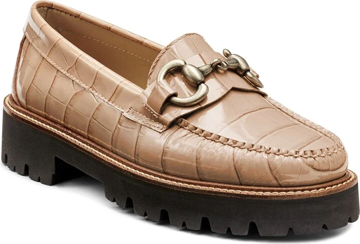 Lianna Croc Embossed Super Bit Weejuns® Penny Loafer
