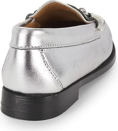 Lianna Metallic Leather Bit Loafers - Image 3