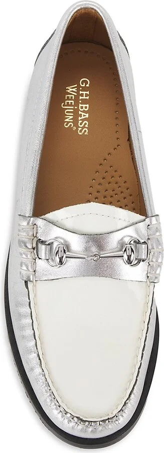 Lianna Metallic Leather Bit Loafers - Image 5