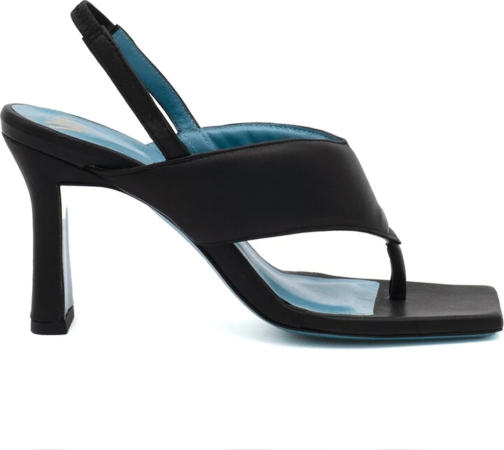 Libby Heel Thong Black Parmasoft