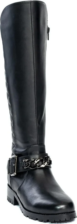 Libby Leather Tall Moto Boot - Image 4