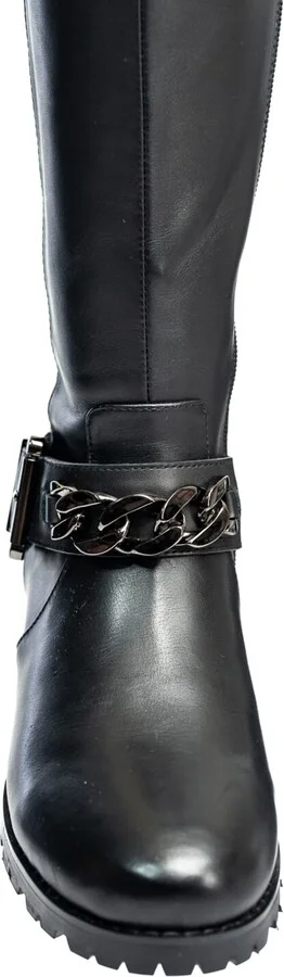 Libby Leather Tall Moto Boot - Image 5