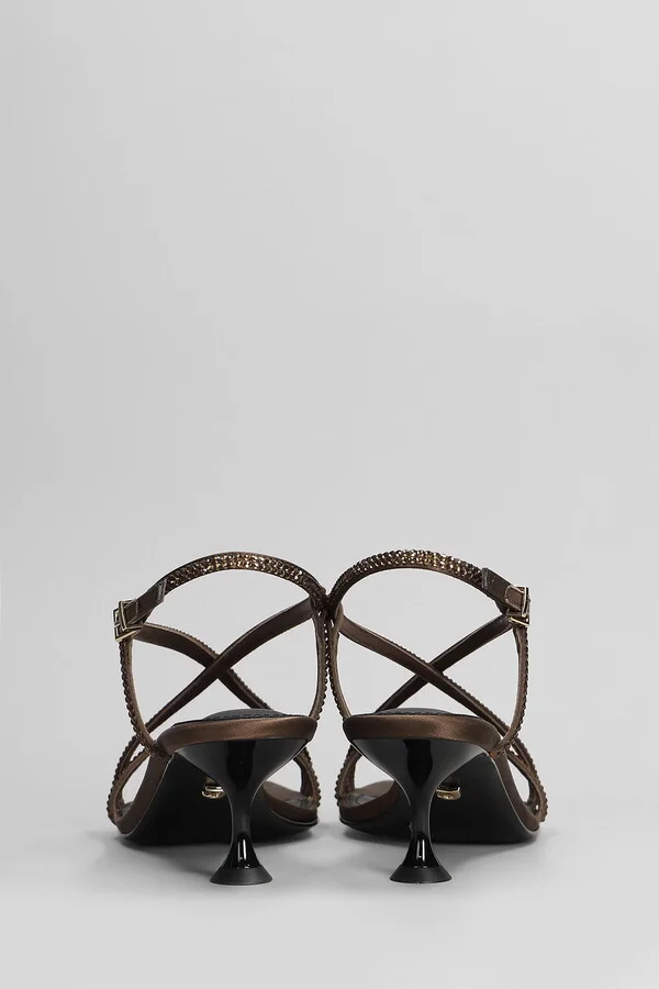 Liberty Heel 55 Sandals In Brown Leather - Image 4
