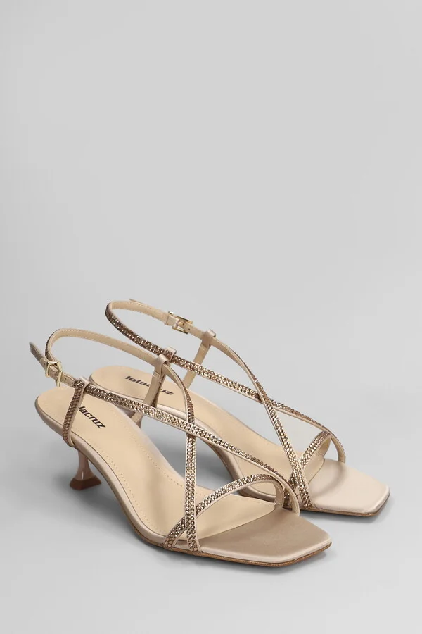 Liberty Heel 55 Sandals In Powder Satin - Image 2