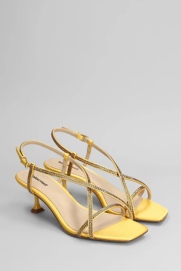 Liberty Heel 55 Sandals In Yellow Leather - Image 2