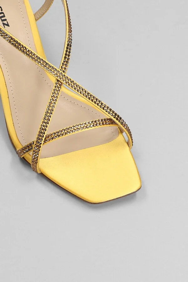 Liberty Heel 55 Sandals In Yellow Leather - Image 5