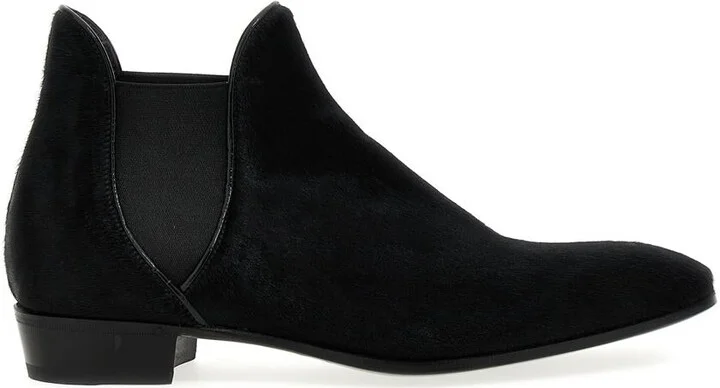 Lidfort Calf Hair Ankle Boots
