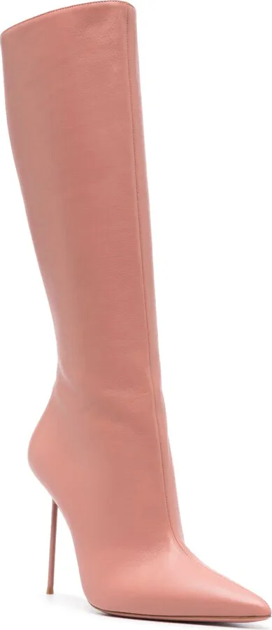 Lidia 105mm leather stiletto boots - Image 2