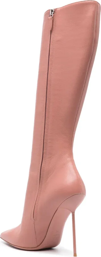 Lidia 105mm leather stiletto boots - Image 3