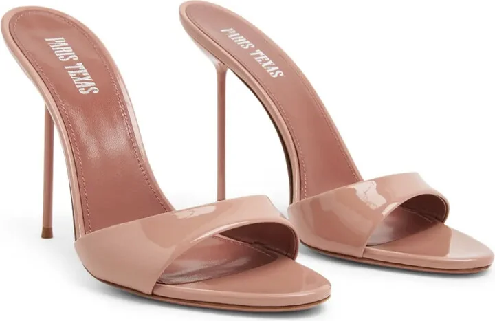 Lidia 105mm patent-leather mules - Image 4