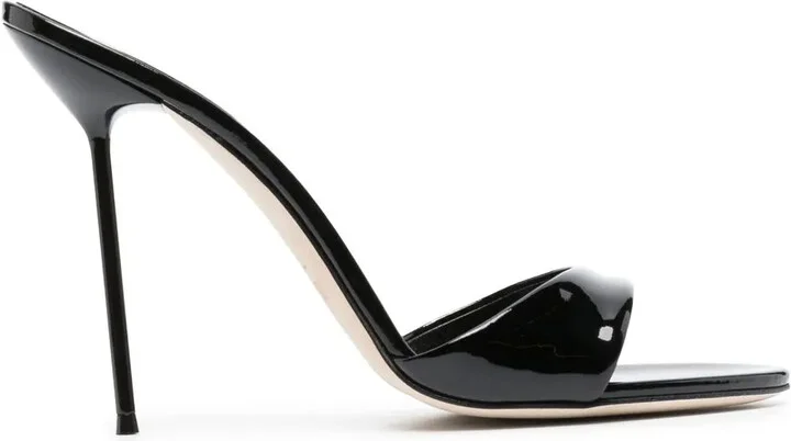Lidia 105mm patent-leather sandals