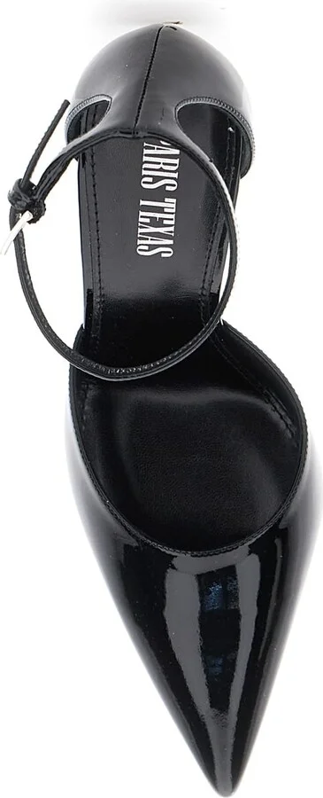 'lidia' Bordeaux Slingback Pumps With Buckle Strap Closure And High Stiletto Heel In Patent Leather Woman - Image 4