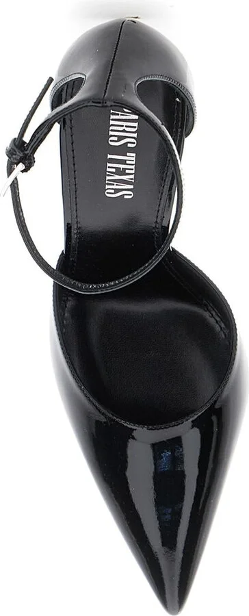 'Lidia' Bordeaux Slingback Pumps With Buckle Strap Closure And High Stiletto Heel In Patent Leather Woman - Image 4