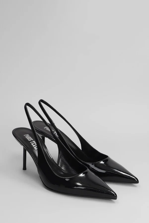 Lidia Slingback 70 Pumps In Black Patent Leather - Image 2
